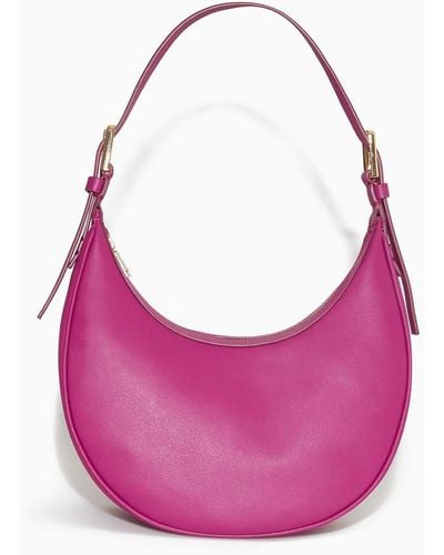 COS Sichelförmige Mini-ledertasche - Pink
