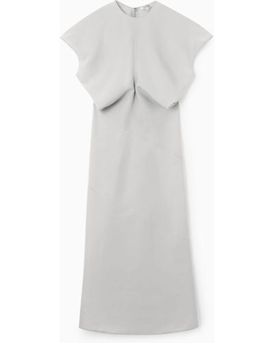 COS Spiral Seam Maxi Dress - White