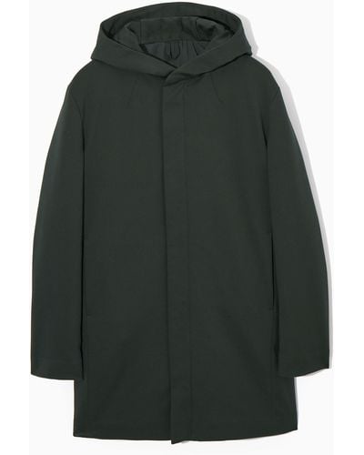 COS Hooded Padded Parka - Green