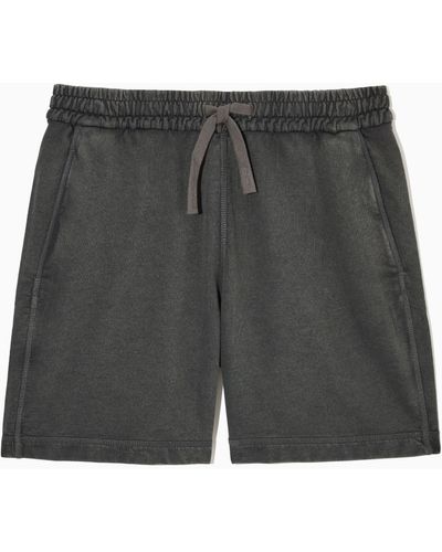 COS Jersey Drawstring Shorts - Black
