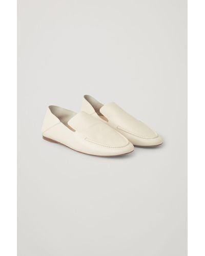 COS Leather Loafers - White
