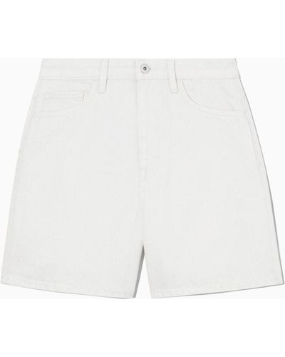 COS Relaxed-fit Denim Shorts - White