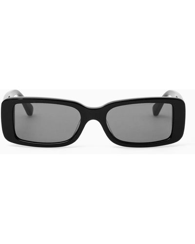 COS Blade Sunglasses - Rectangle - Black