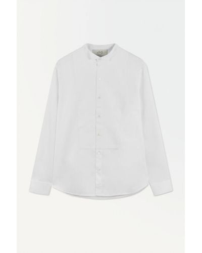 COS The Poplin Tuxedo Shirt - White