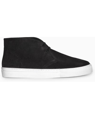 COS Suede High-top Trainers - Black