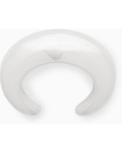 COS Domed Oversized Bangle - White