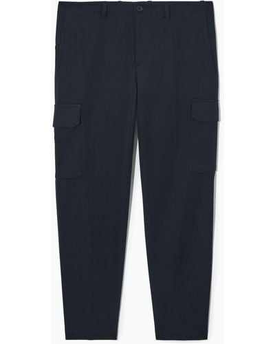 COS Tapered Cargo Pants - Blue