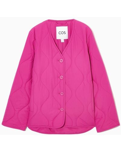 COS Padded Liner Jacket - Pink