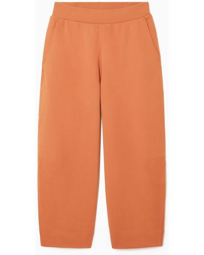 COS Barrel-leg Jersey Sweatpants - Orange