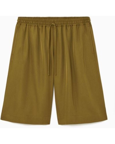 COS Wide-leg Shorts - Green