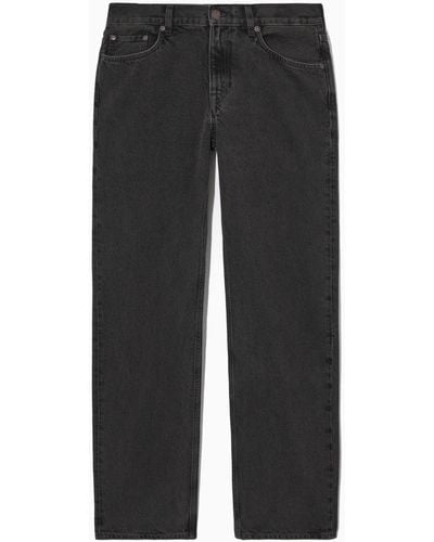 COS Amp Jeans - Straight - Black