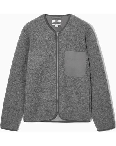 COS Polar Fleece Liner Jacket - Grey