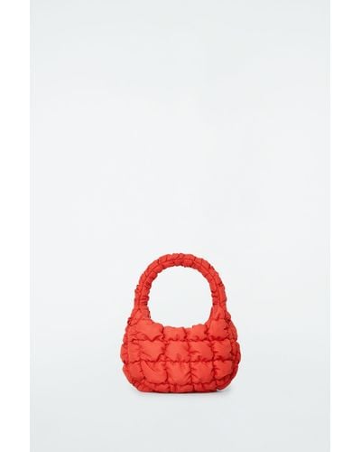 COS Quilted Micro Bag - Red