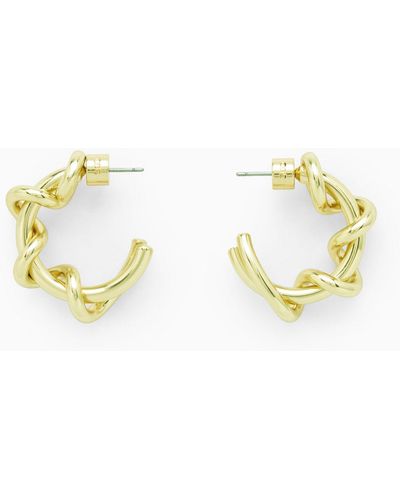COS Spiral Hoop Earrings - Metallic