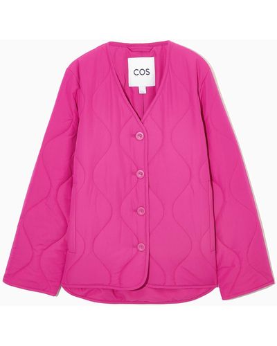 COS Padded Liner Jacket - Pink