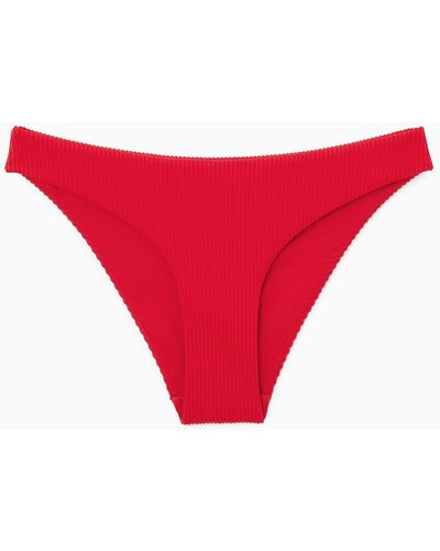 COS Ribbed Bikini Briefs - Red