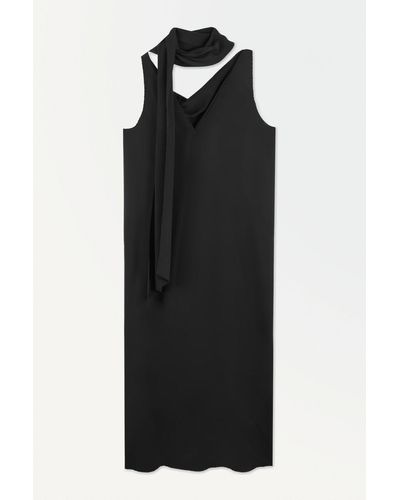 COS The Silk Scarf Dress - Black
