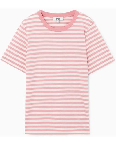 COS Regular Fit T-shirt - Pink