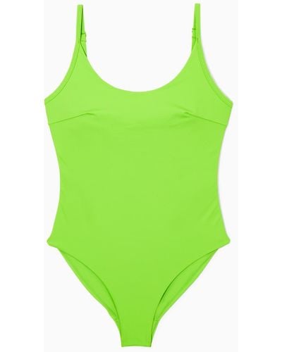 COS Badeanzug Mit Rückenausschnitt - Grün