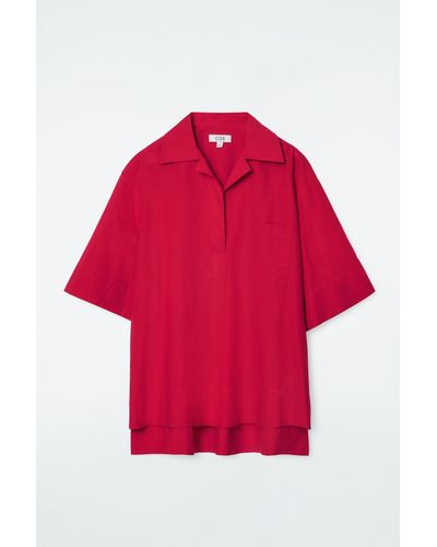 COS Short-sleeved Resort Shirt - Red