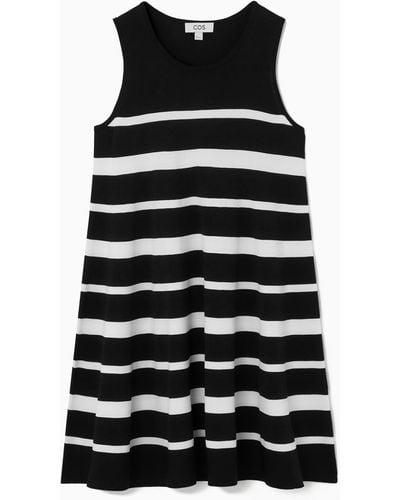 COS Knitted Mini Dress - Black
