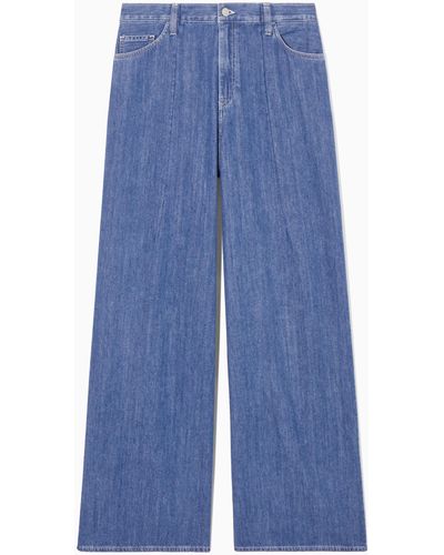 COS Wide-leg High-rise Jeans - Blue