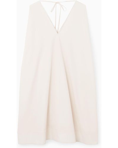 COS A-line Sleeveless Mini Dress - White