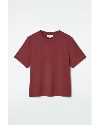 COS Clean Cut T-shirt - Red