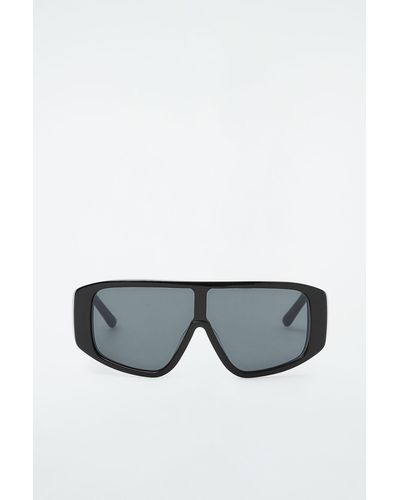 COS Oversized Visor Sunglasses - Gray
