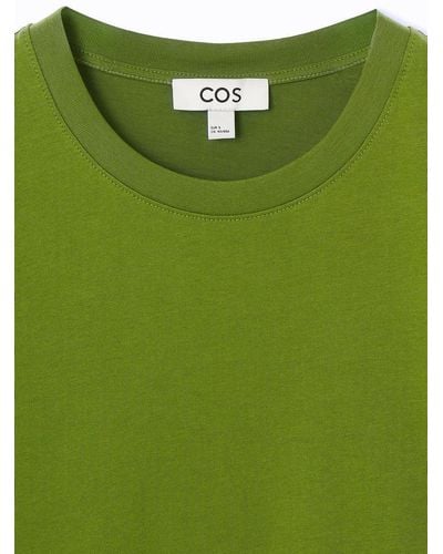 COS T-shirt Mit Normaler Passform - Grün