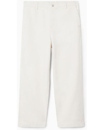 COS Diem Jeans - Straight/cropped - White
