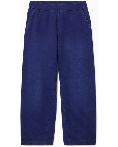COS Relaxed Wide-leg JOGGERS - Blue