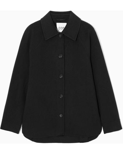 COS Double-faced Wool Jacket - Black