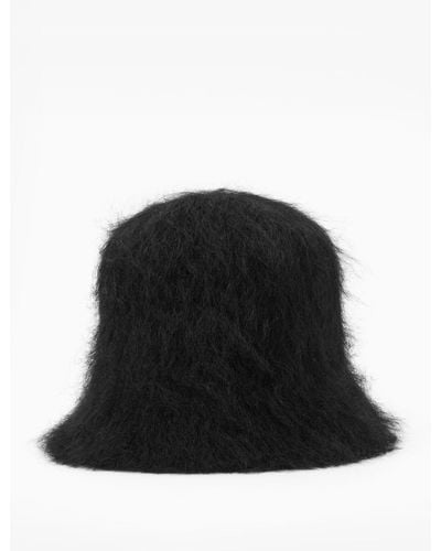 COS Mohair Bucket Hat - Black