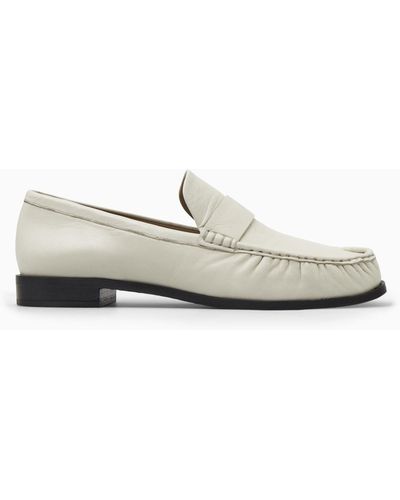 COS Leather Loafers - White