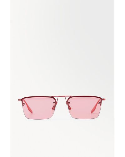 COS Die Rahmenlose Sonnenbrille - Pink