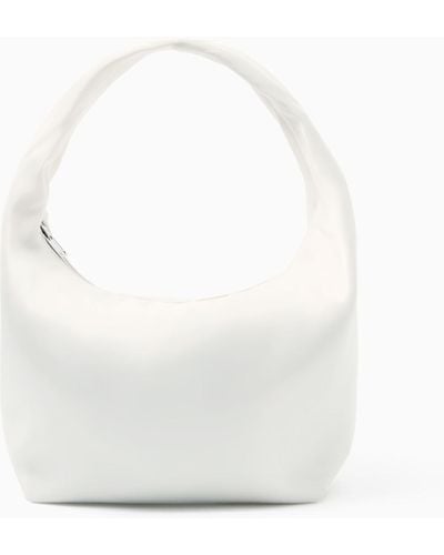 COS Mini Sling High-shine Shoulder Bag - White