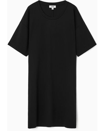 COS Draped Mini T-shirt Dress - Black