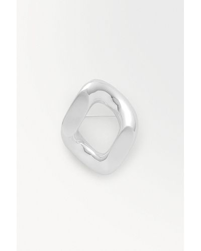 COS The Chunky Chain-link Brooch - White