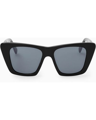 COS Oversized Cat-eye Sunglasses - Black