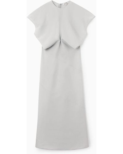COS Spiral Seam Maxi Dress - White
