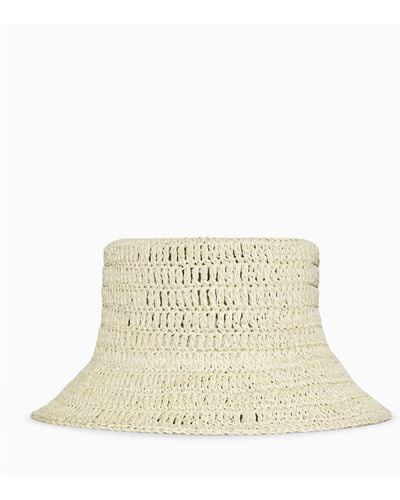 COS Woven Straw Bucket Hat - Natural