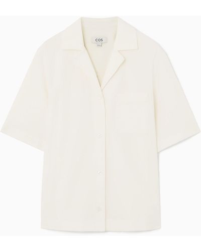 COS Seersucker Shirt - White