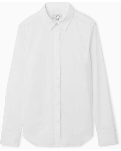 COS Slim-fit Tailored Shirt - White