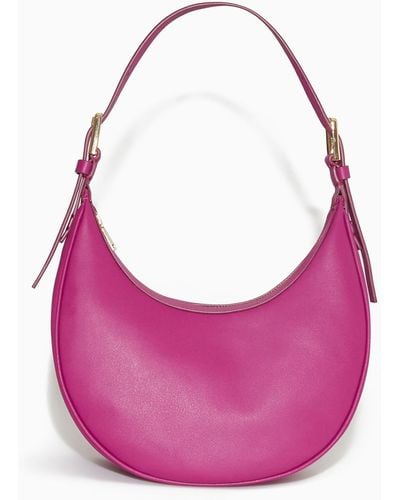 COS Mini Crescent Bag - Leather - Pink