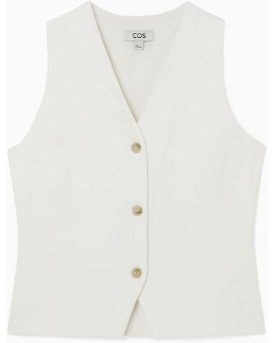 COS Knitted Vest - White