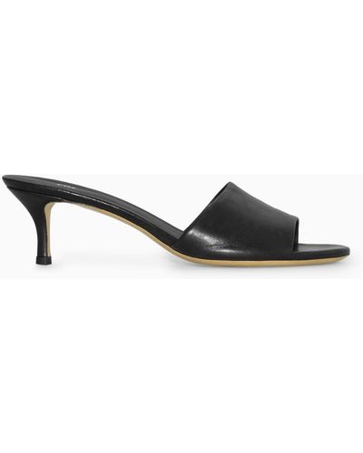 COS Leather Mules - Black