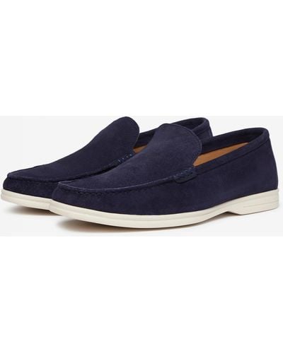 Oliver Sweeney Alicante Suede Moccasin Loafers - Blue