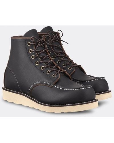 Red Wing Wing 6 Inch Moc Toe Boot - Black