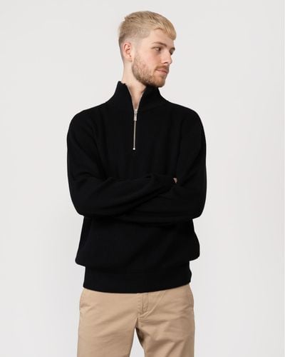 Armani Exchange Fleece-lined Down Puffer Jacket - Black